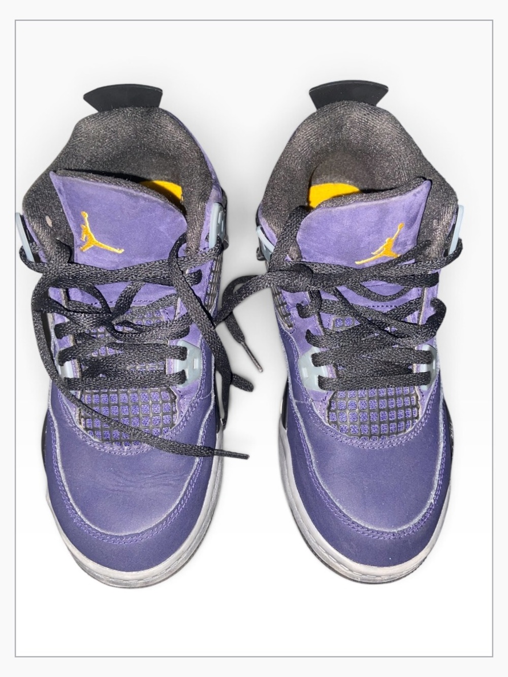 Boys jordan 4 ‘lakers’ retro sneakers size 3y